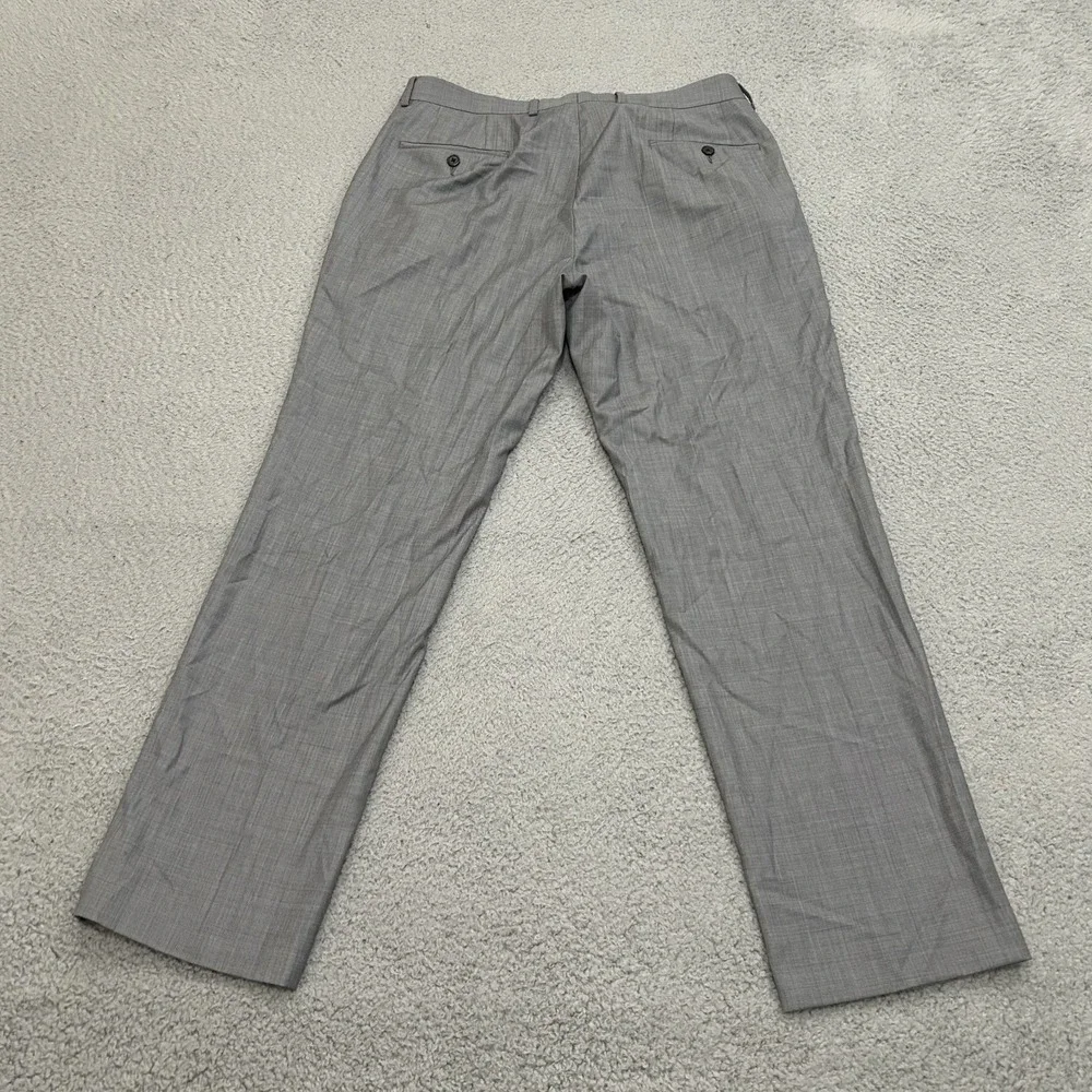 Lauren Ralph Lauren Pants Mens 34x30 Gray Wool Natural Stretch Dress Pockets